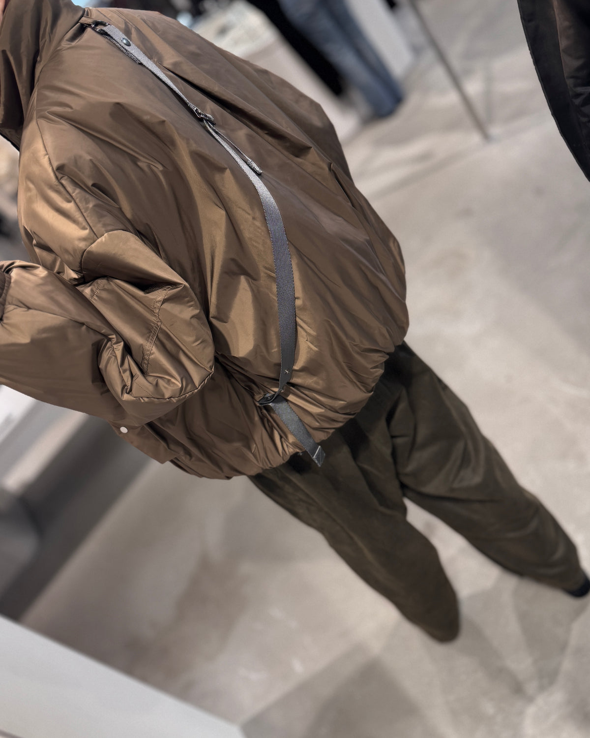 signature drop puffer blouson
