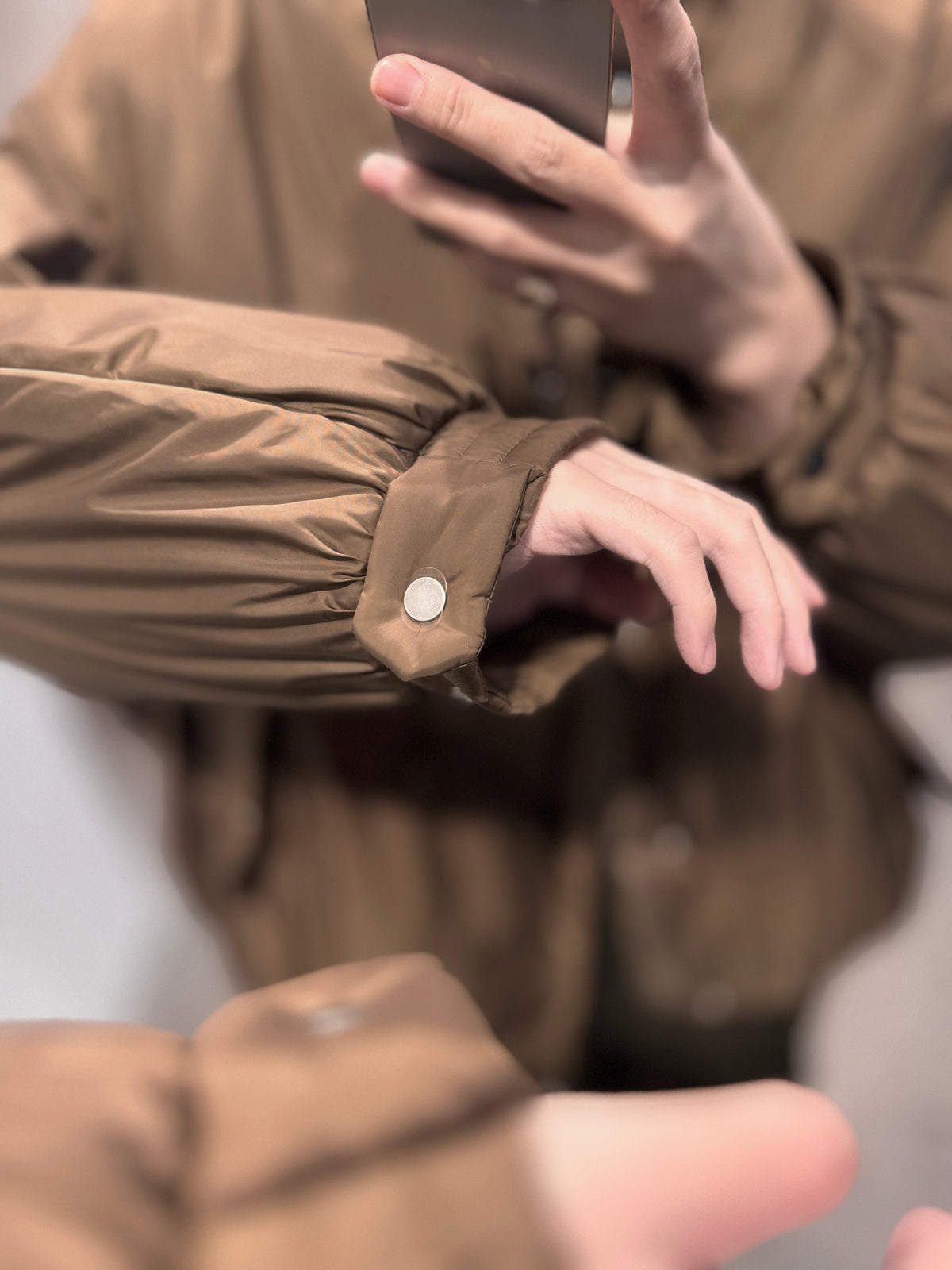 signature drop puffer blouson