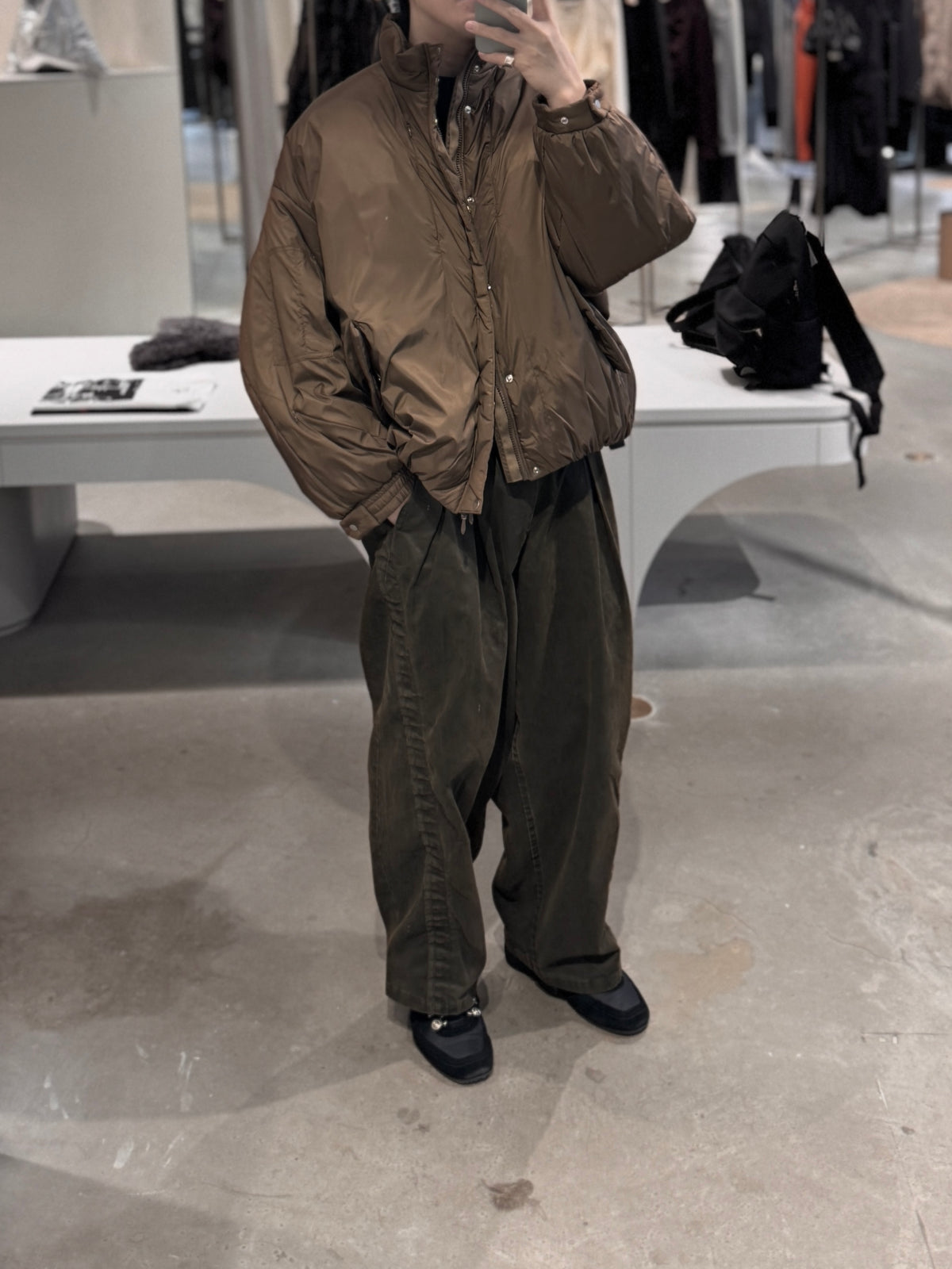 signature drop puffer blouson
