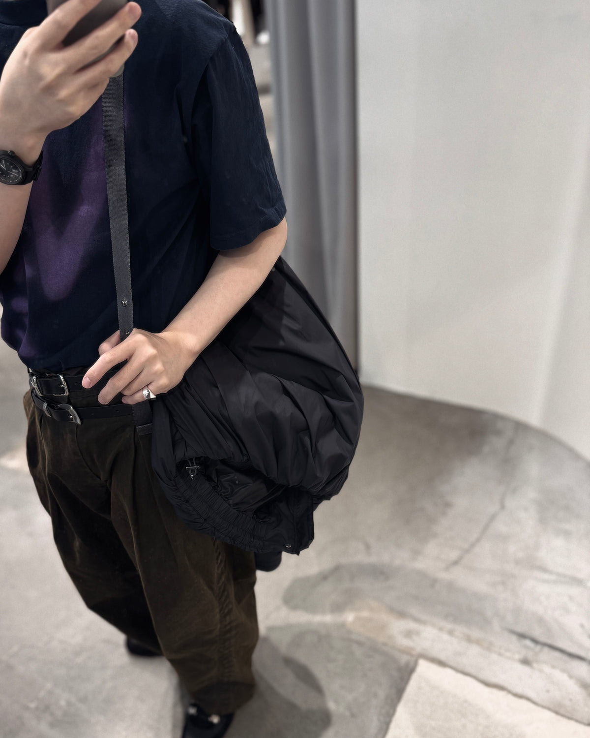 signature drop puffer blouson