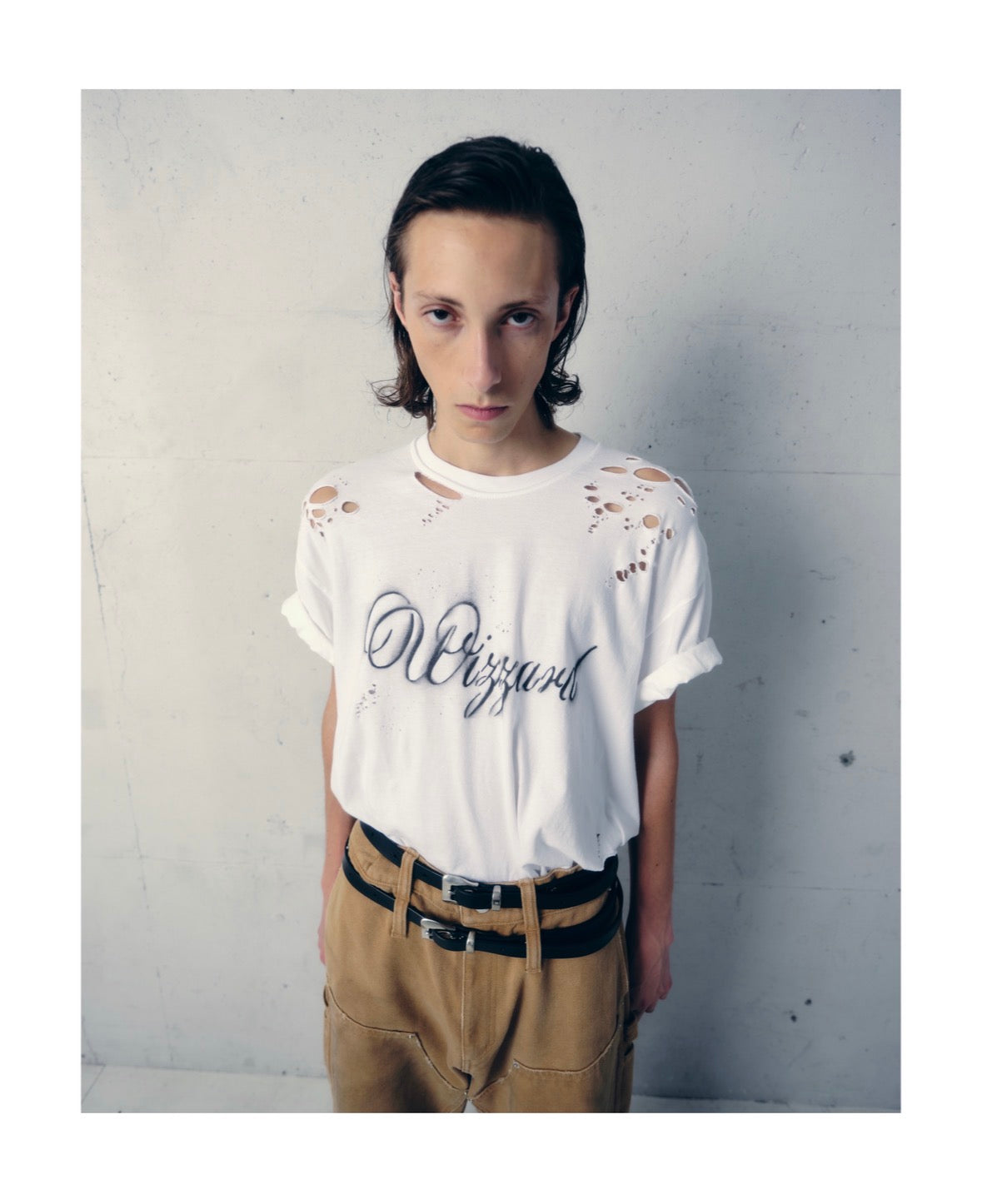 distressed graphic t-shirt