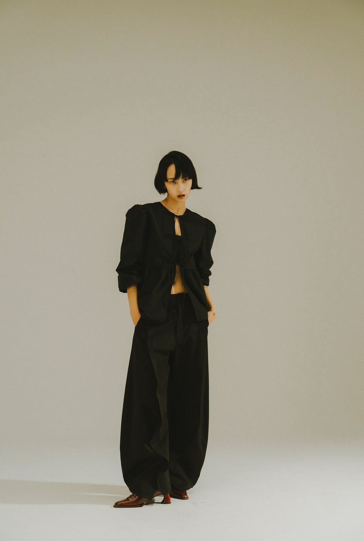 slit deformed pants(unisex)