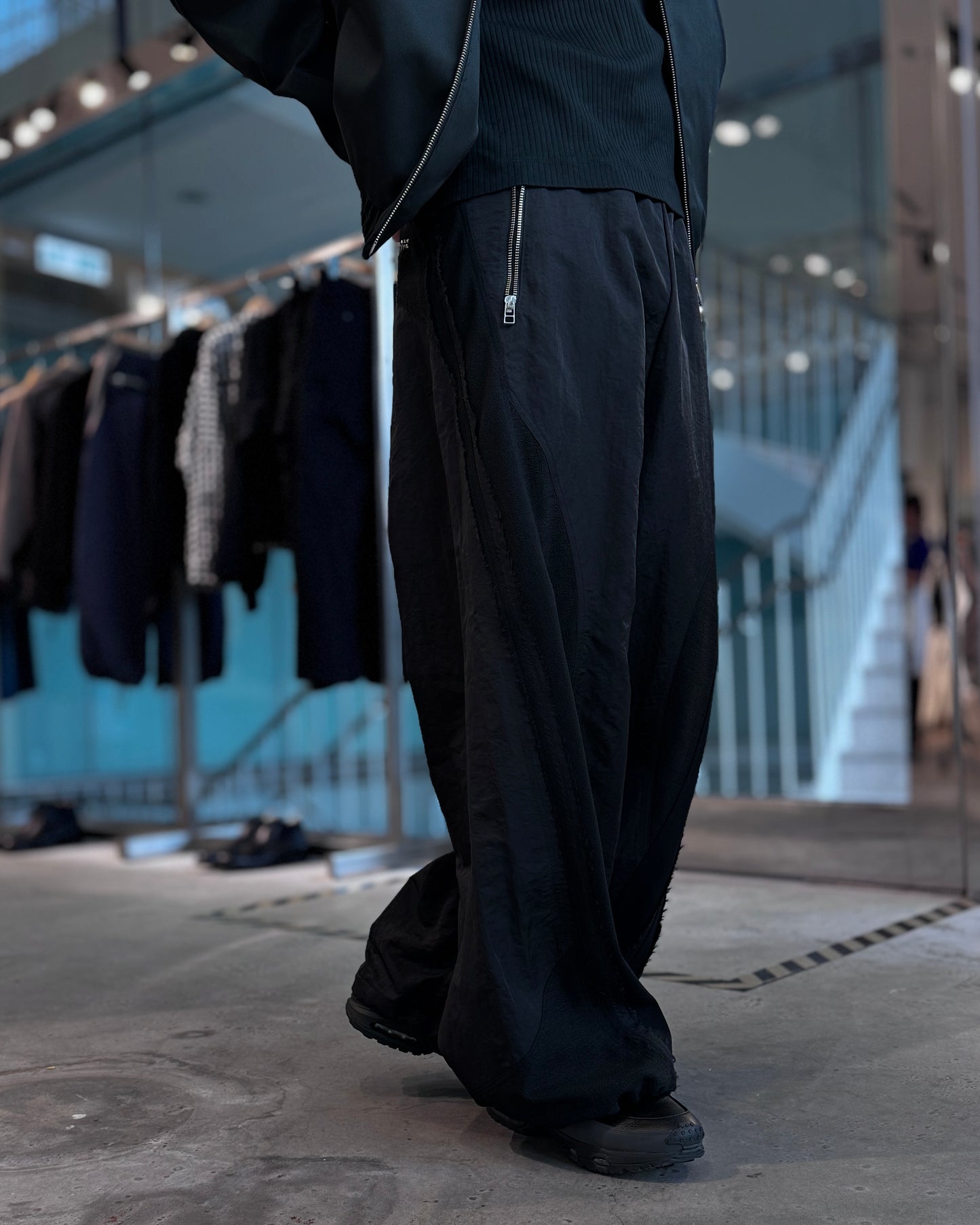 cut up track pants