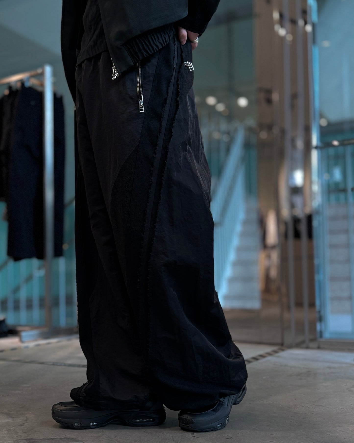 cut up track pants