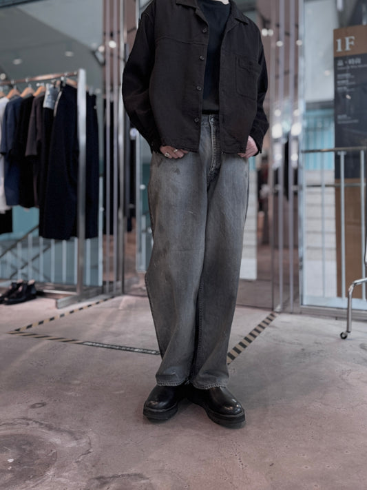 faded denim pants