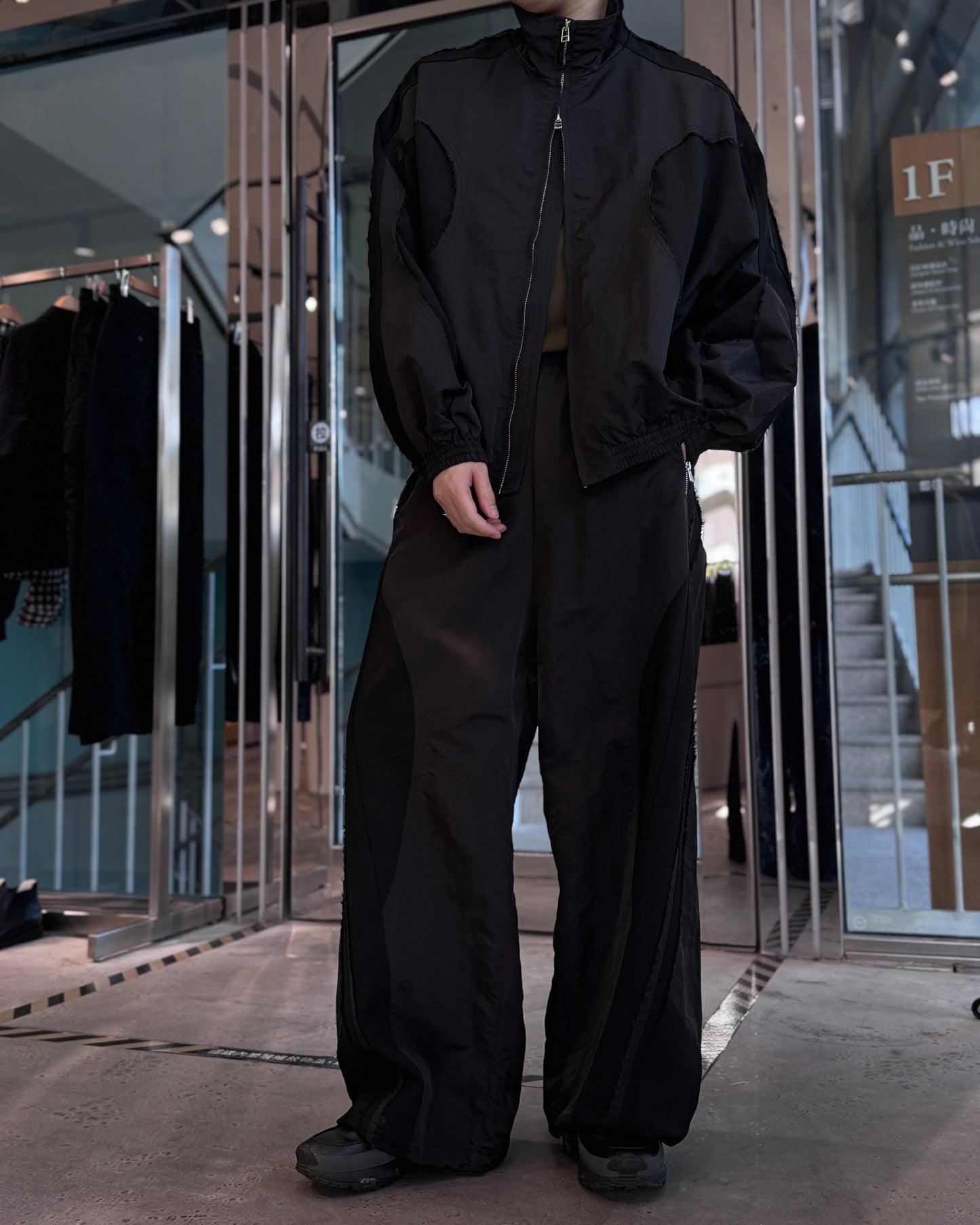 cut up track pants