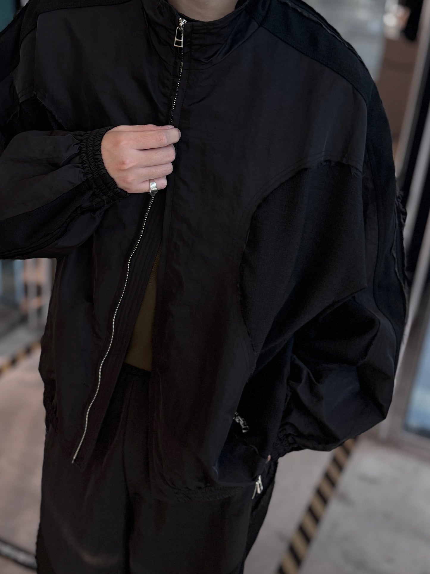 cut up track jacket