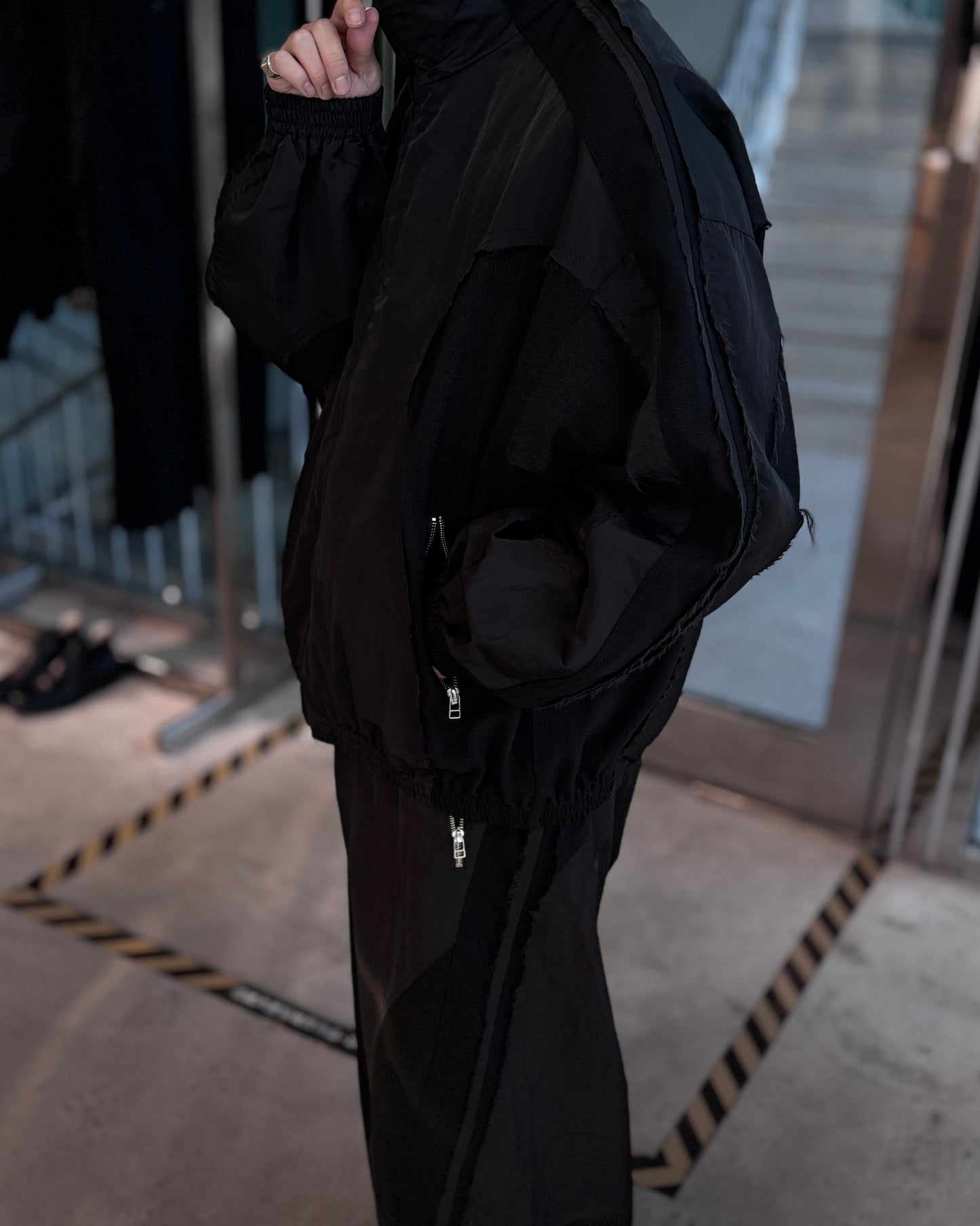 cut up track jacket