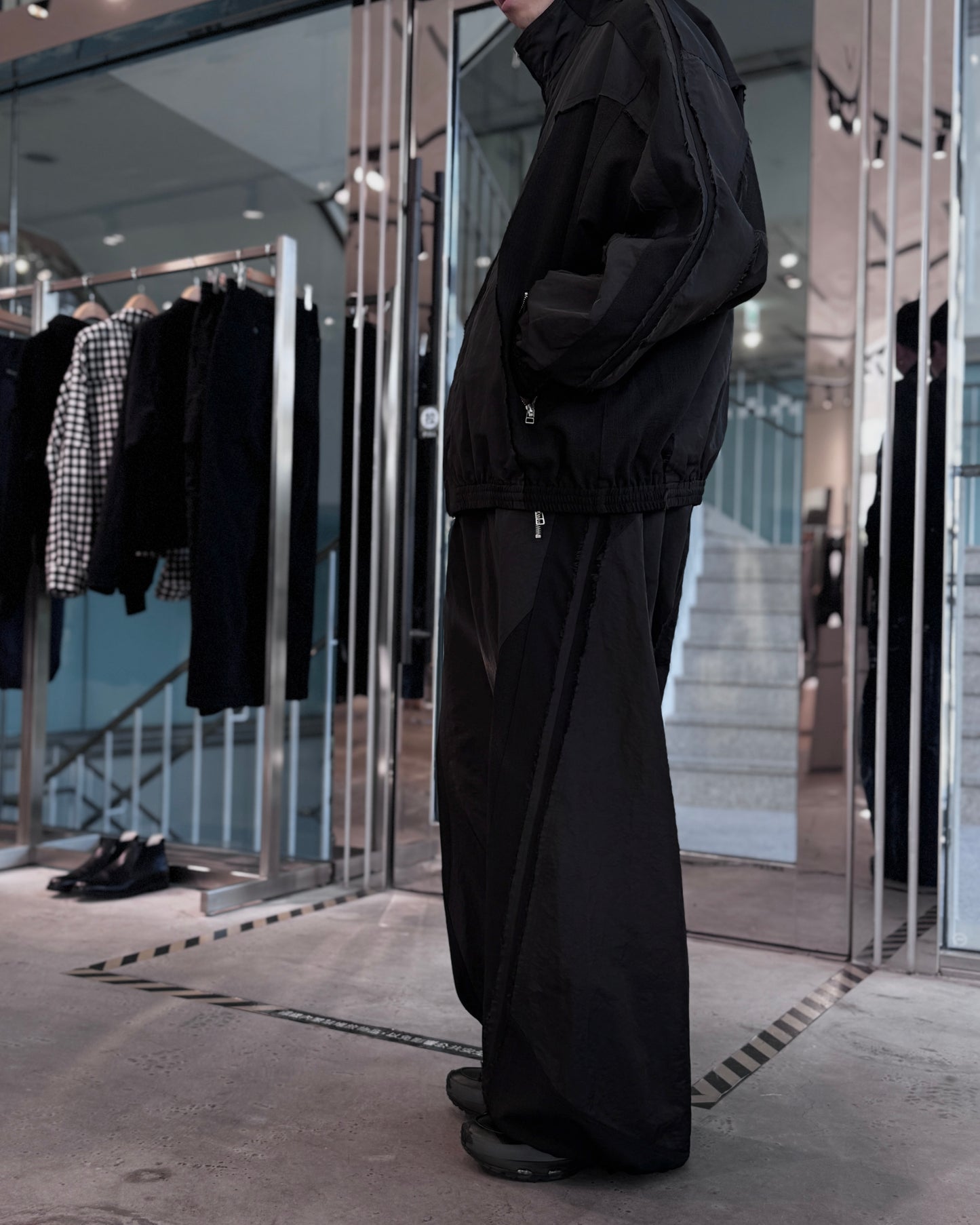 cut up track pants