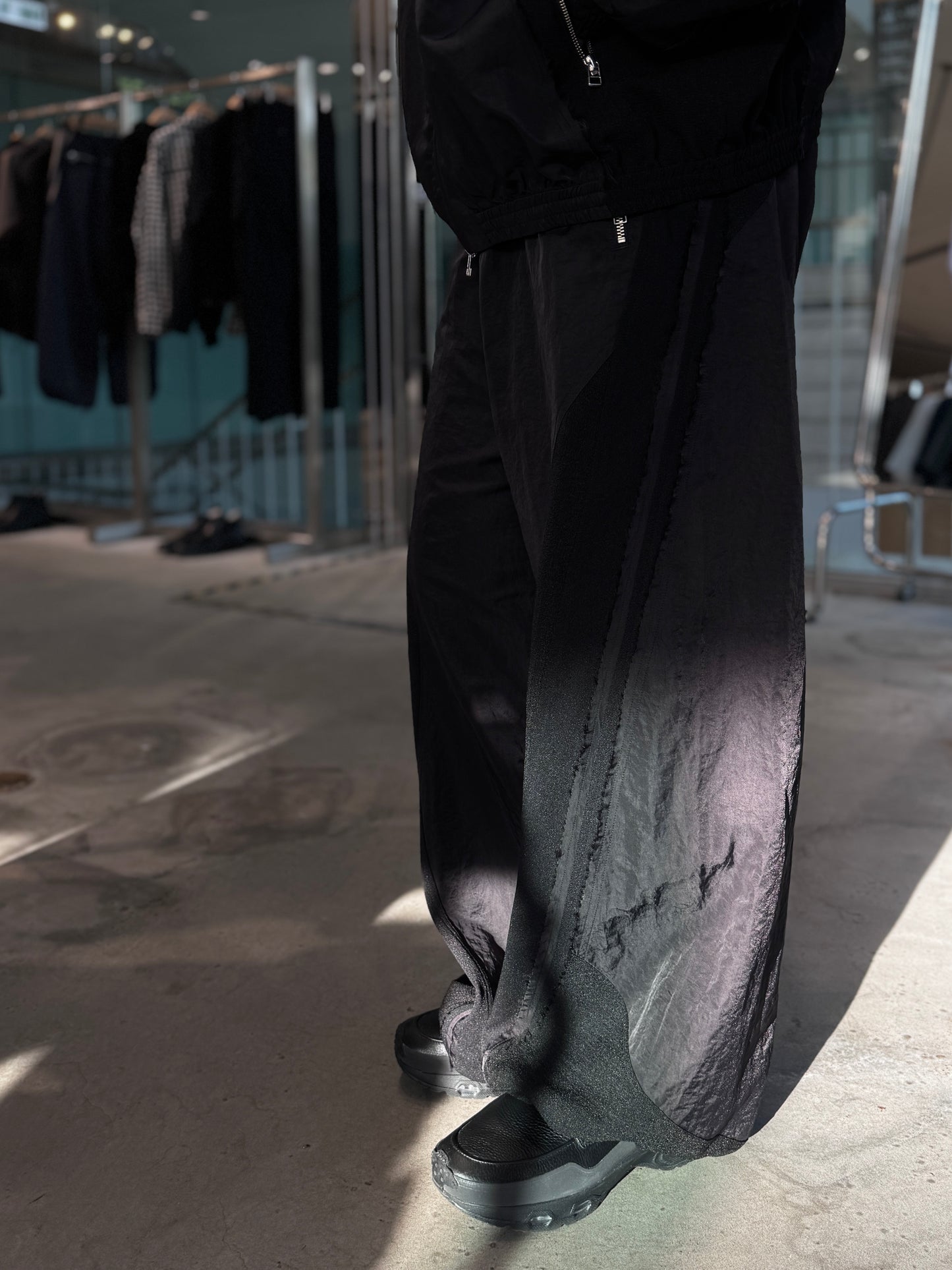 cut up track pants