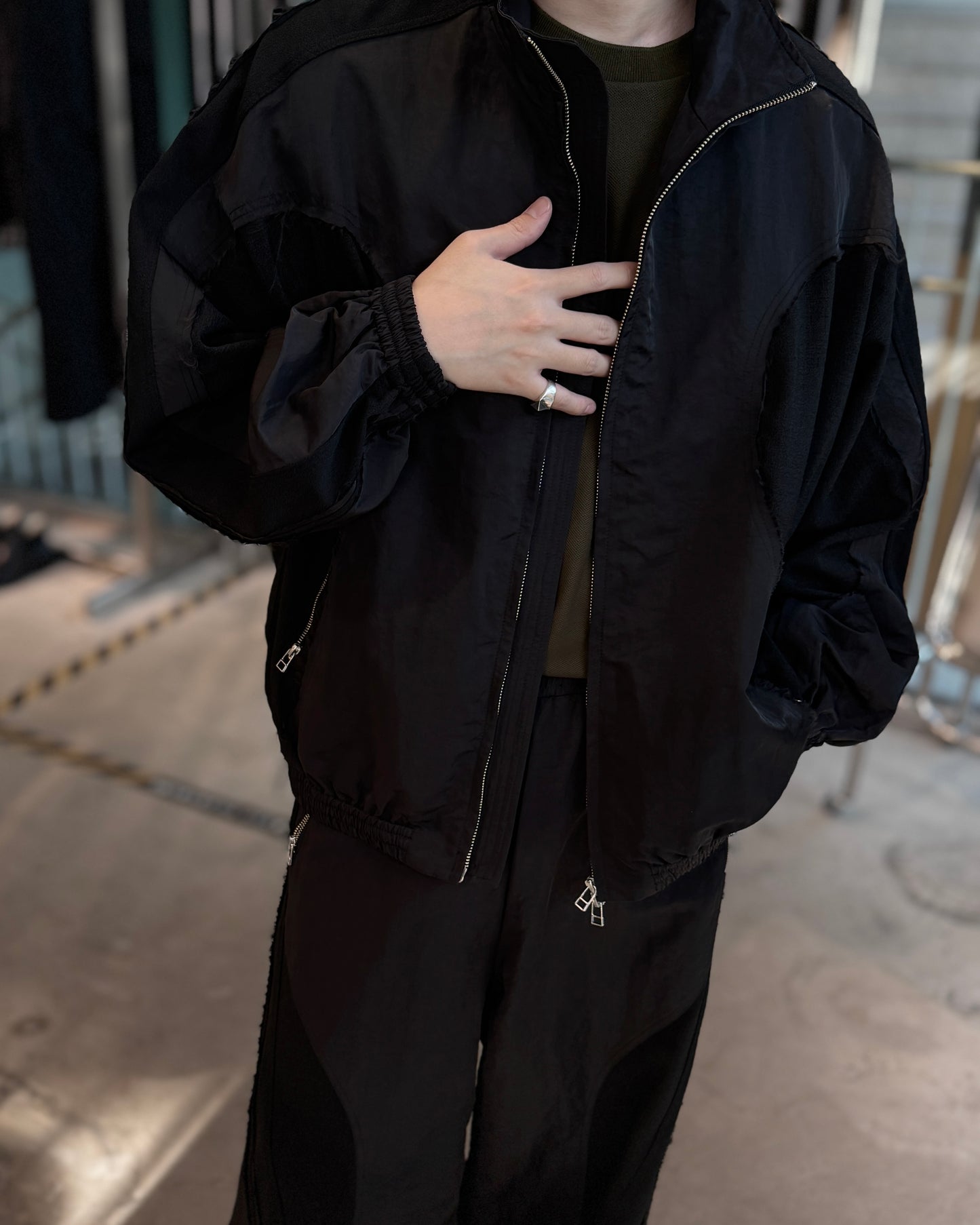 cut up track jacket