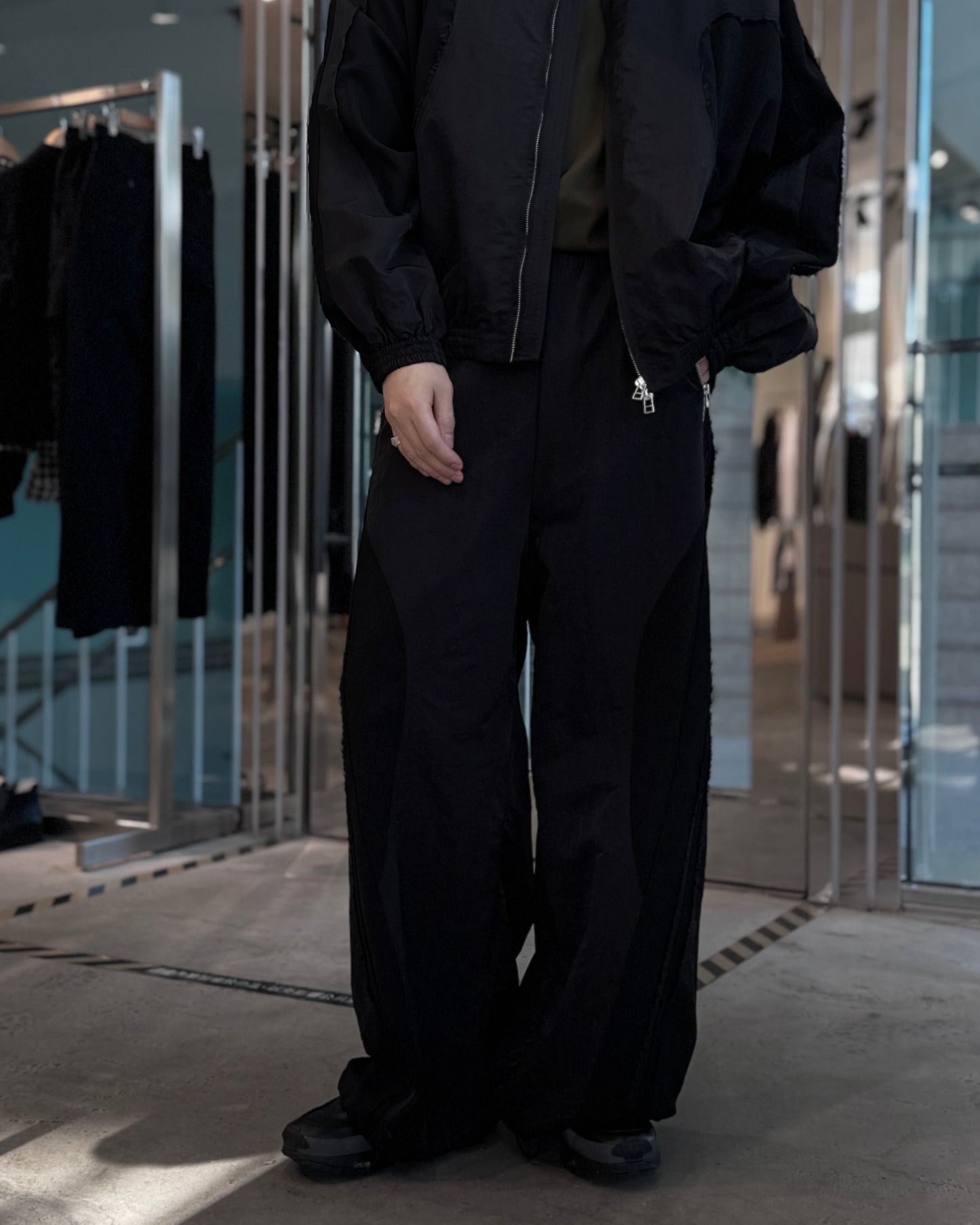 cut up track pants