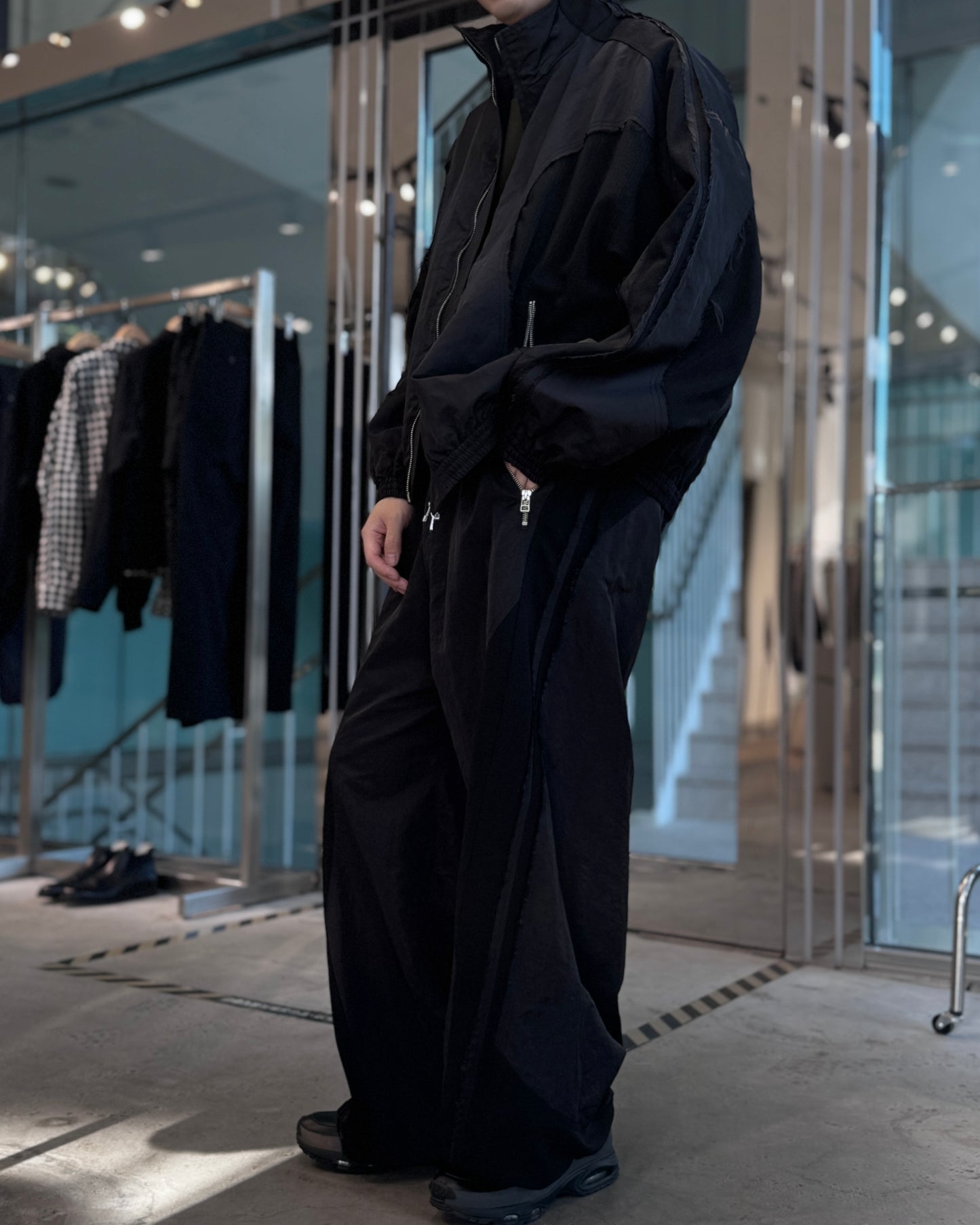 cut up track pants