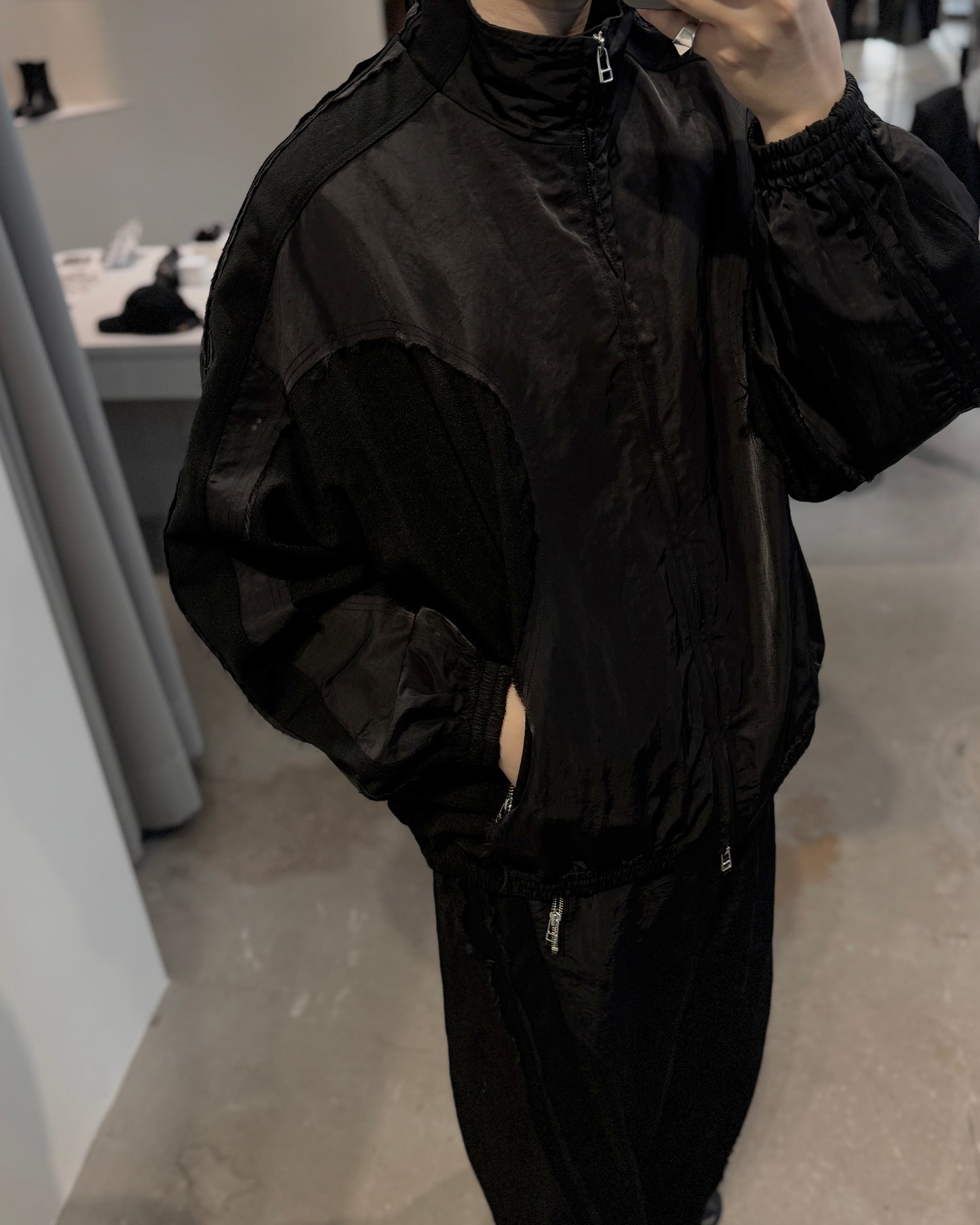 cut up track jacket