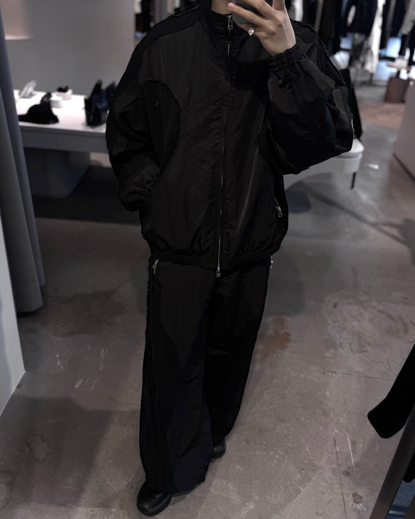 cut up track pants
