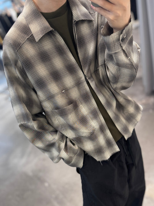 zip check shirt