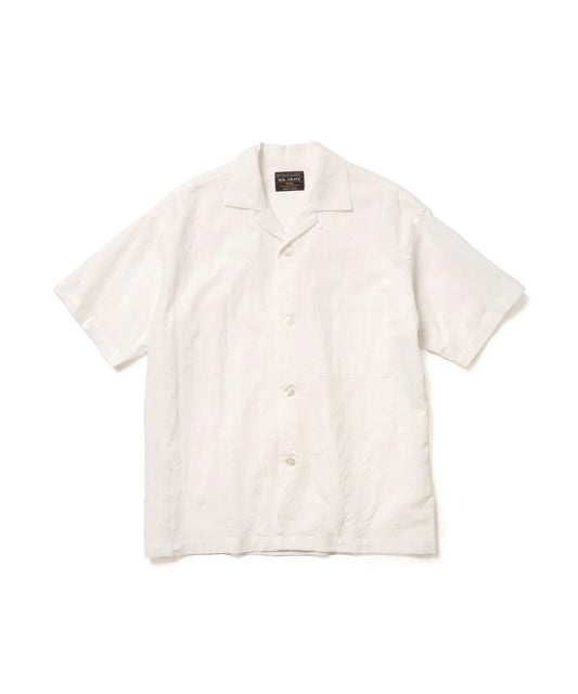 c/l panama stripes / short/s open collar shirt