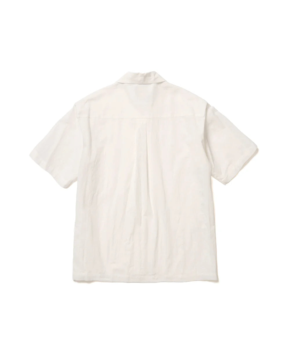 c/l panama stripes / short/s open collar shirt