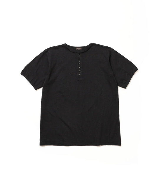 vintage california cotton / 10-button henley neck shirt