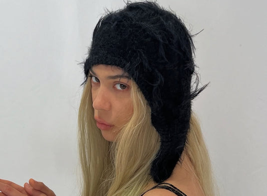 fluffy beanie