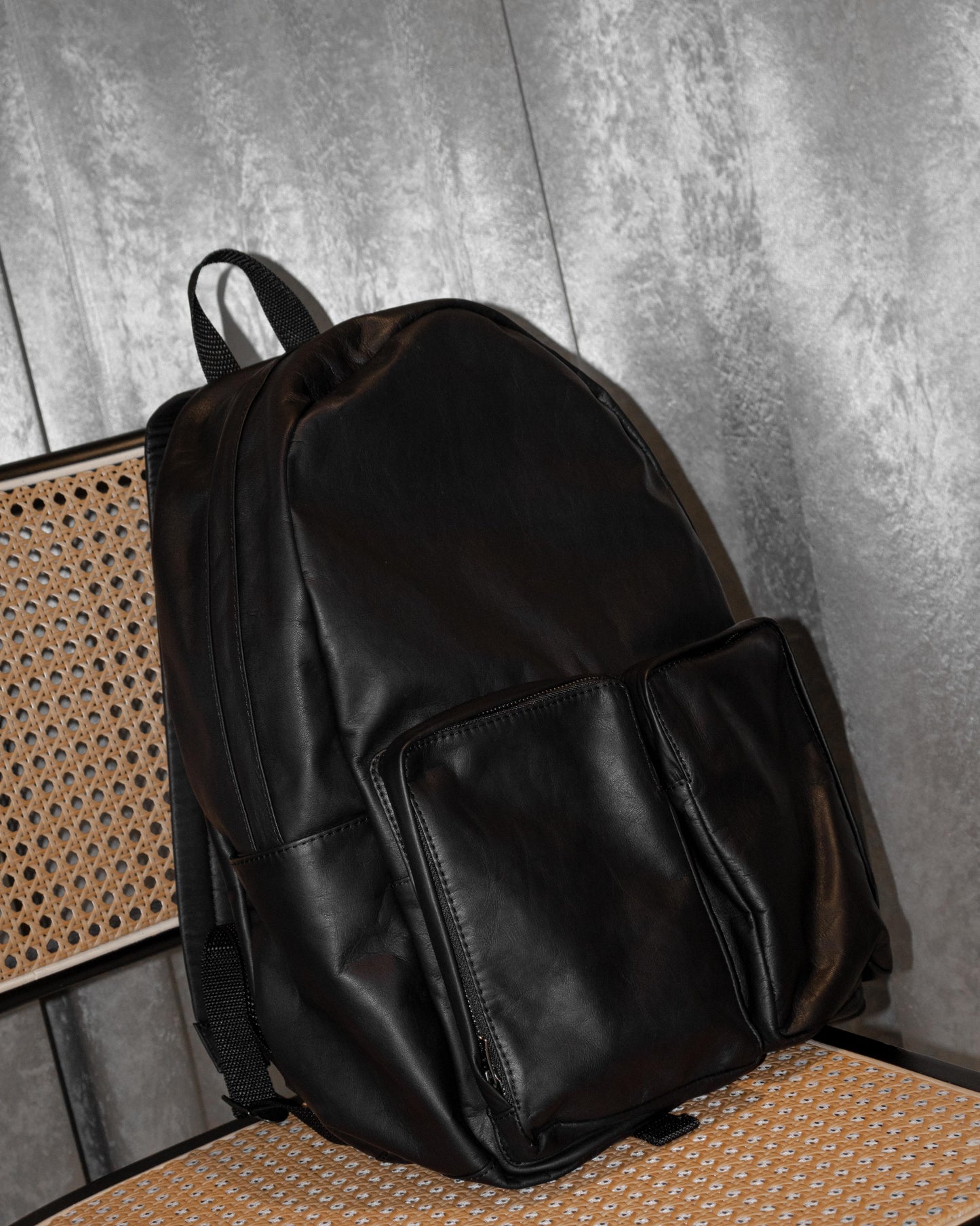 waterproof light leather urban day pack