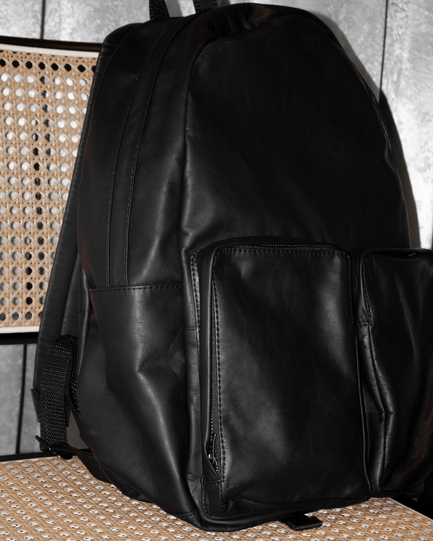 waterproof light leather urban day pack