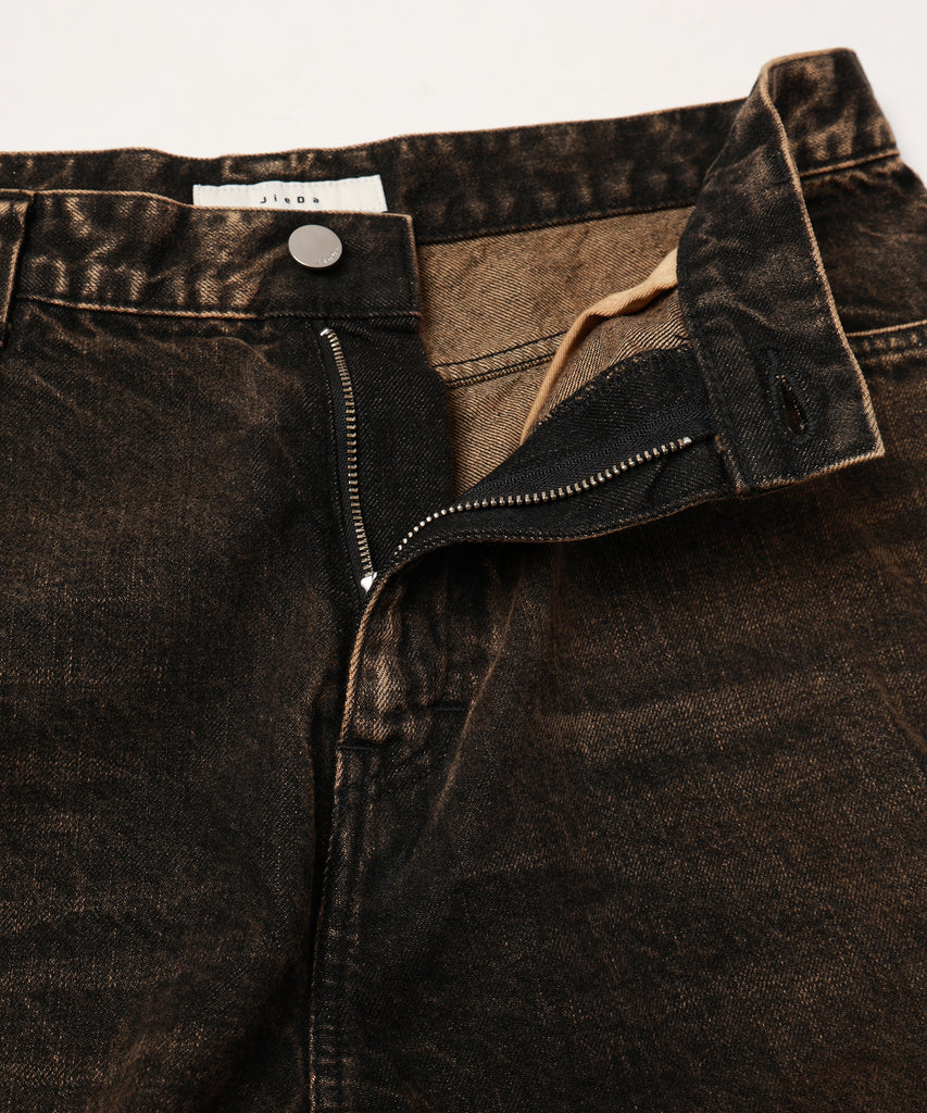 drape over shaped denim pants