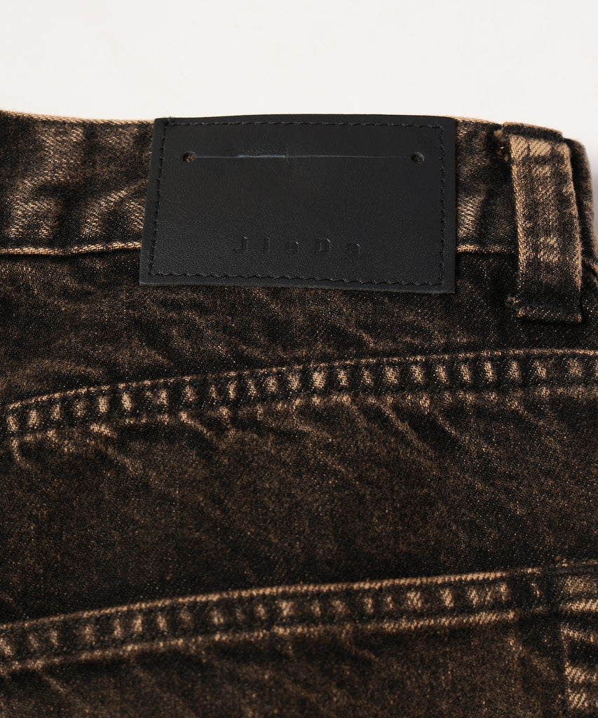 drape over shaped denim pants