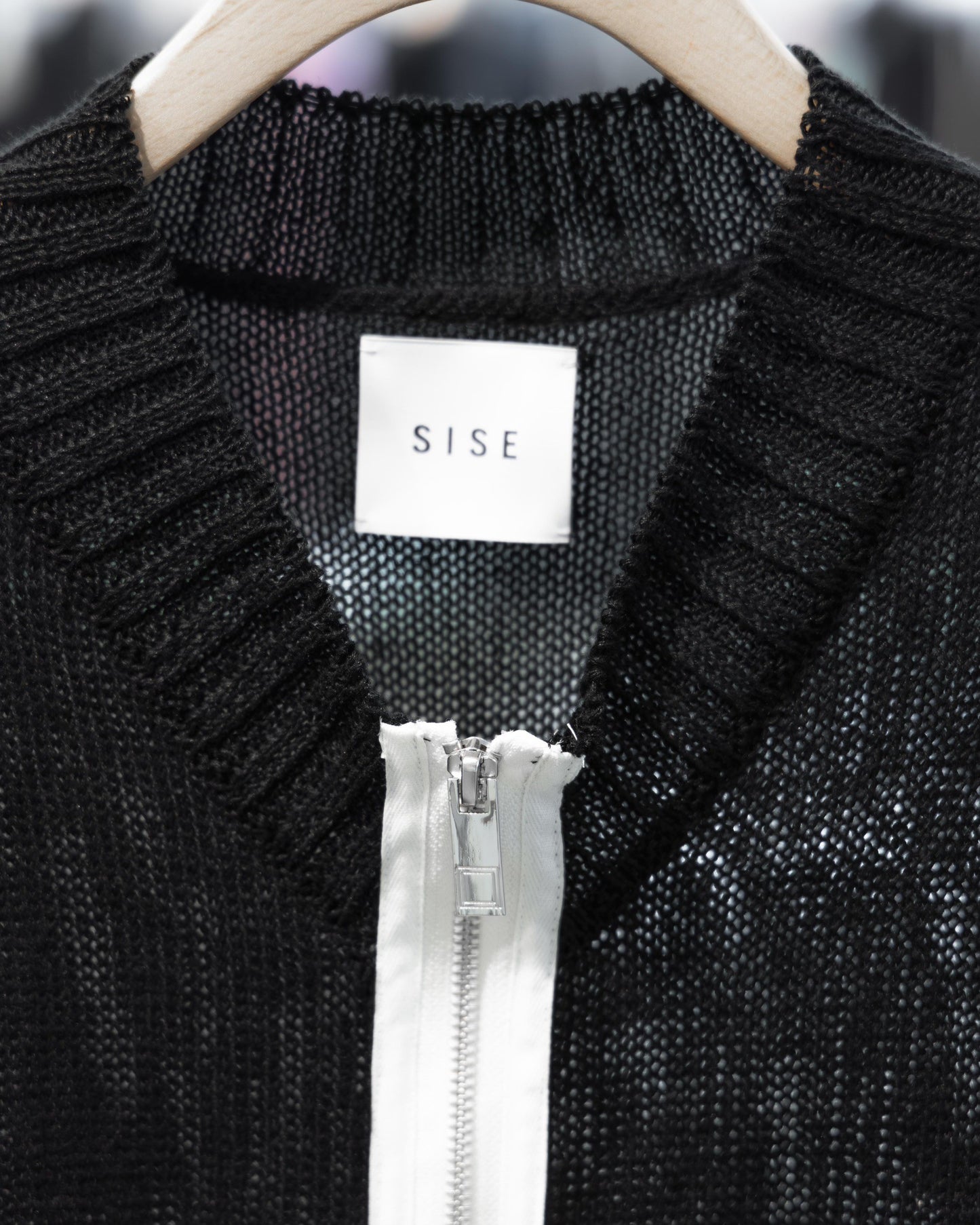 knit zip up vest