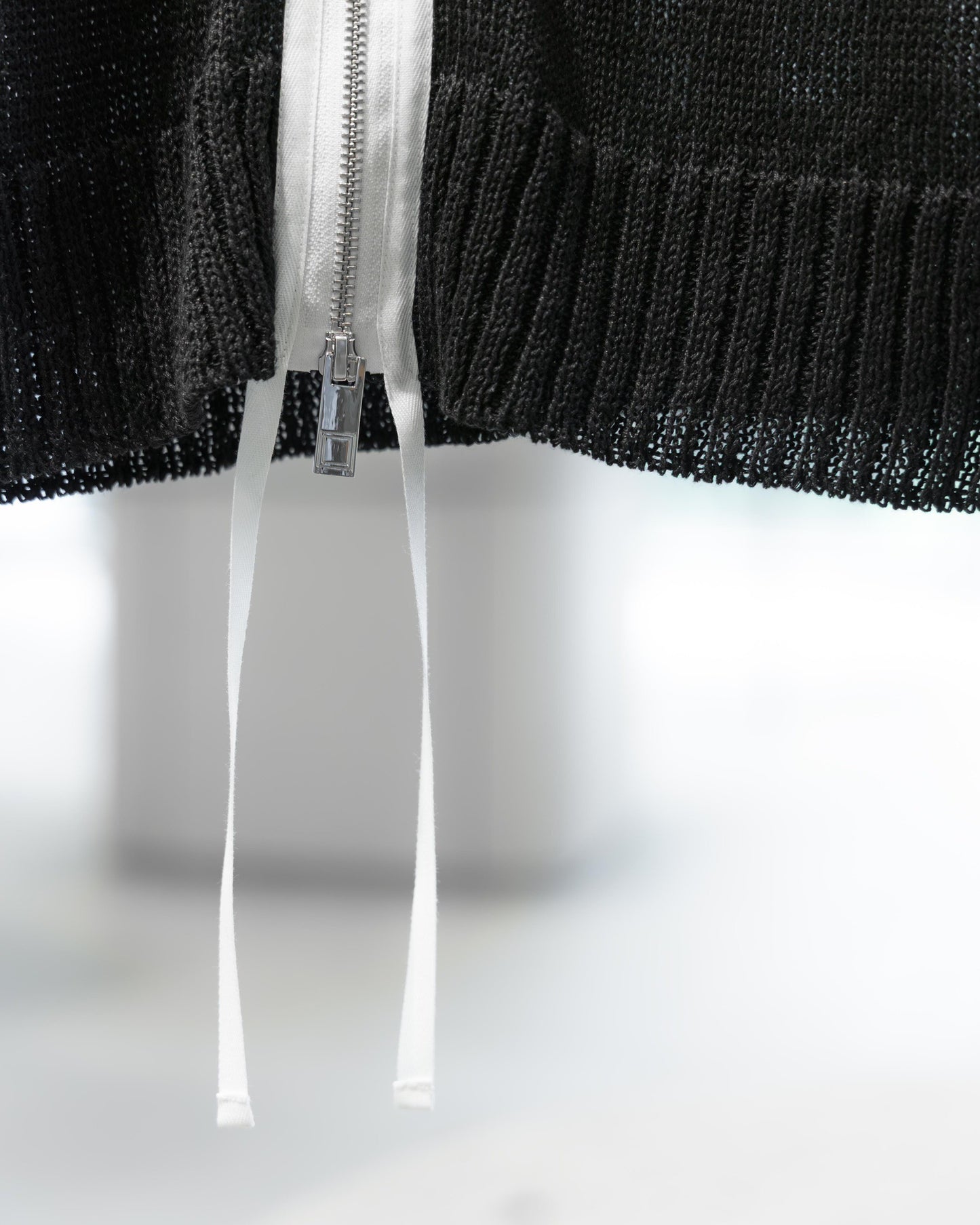 knit zip up vest