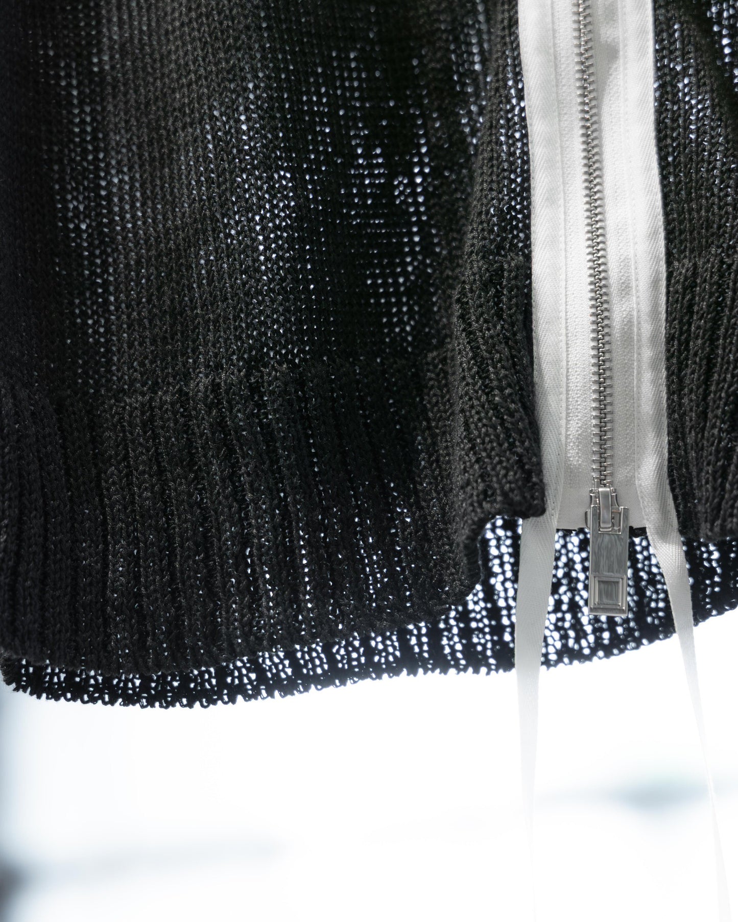 knit zip up vest