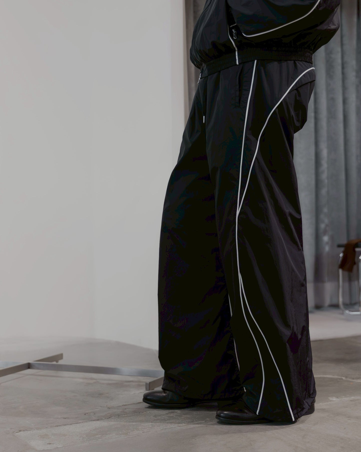 twisted ripstop track pants