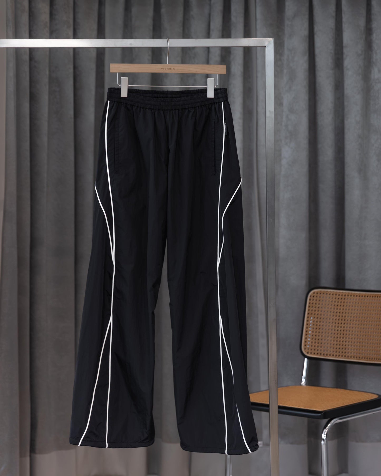 twisted ripstop track pants