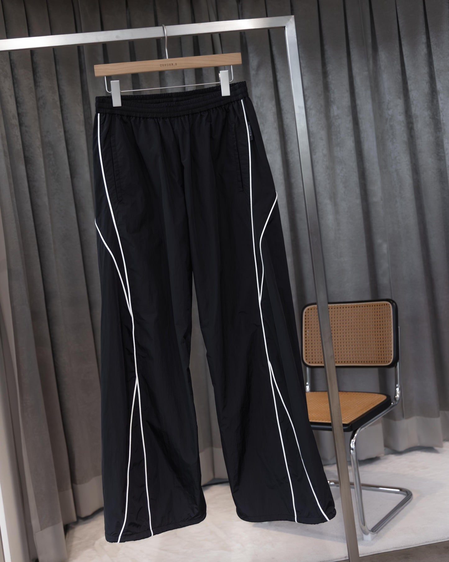 twisted ripstop track pants