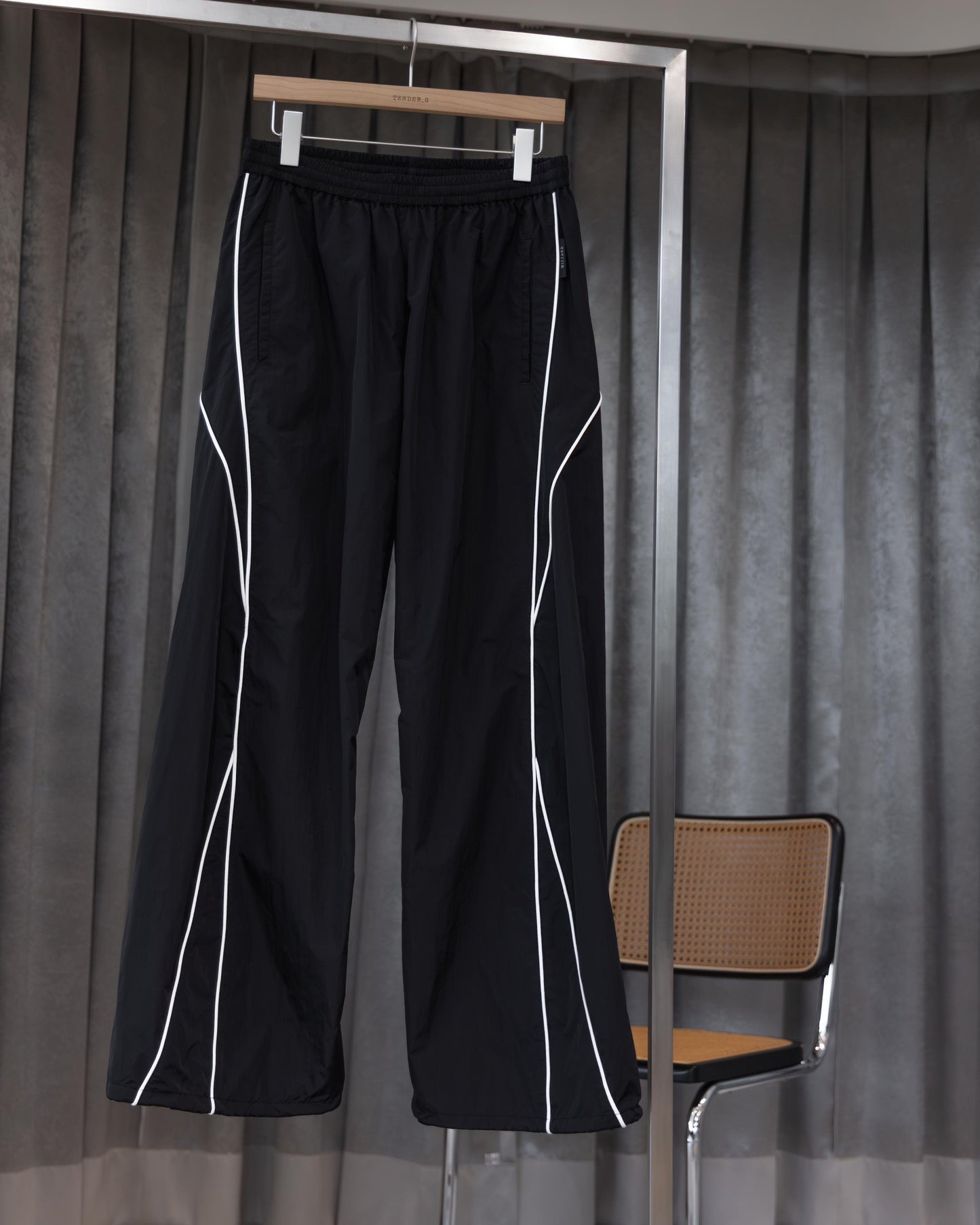 twisted ripstop track pants