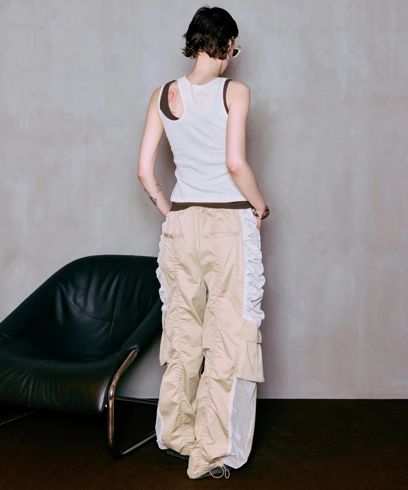 motif layered tank top