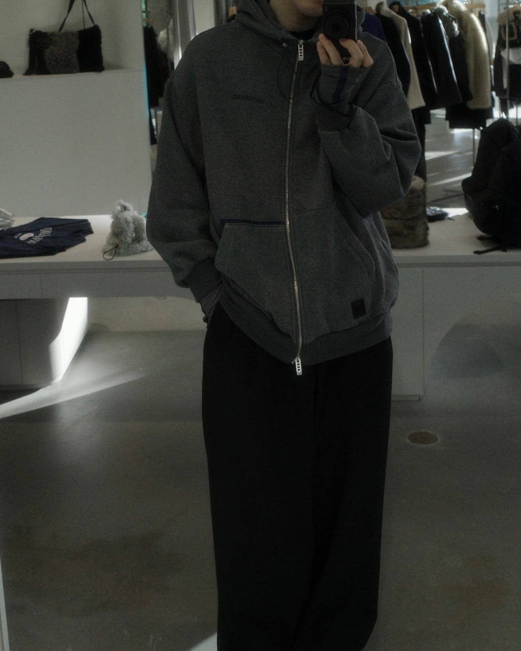 arm cover docking zipup hoodie