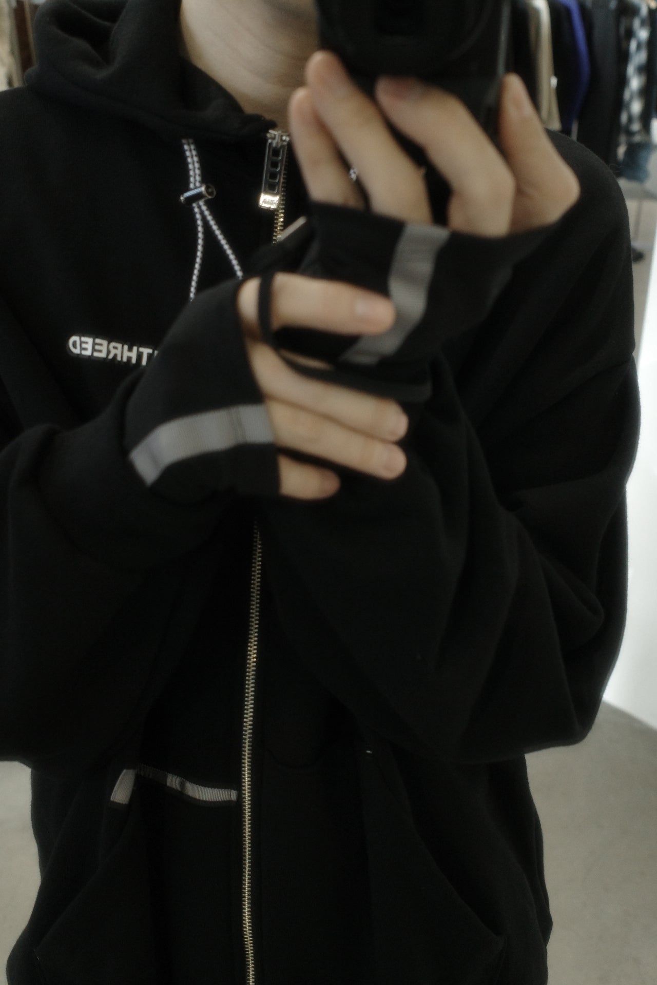 arm cover docking zipup hoodie