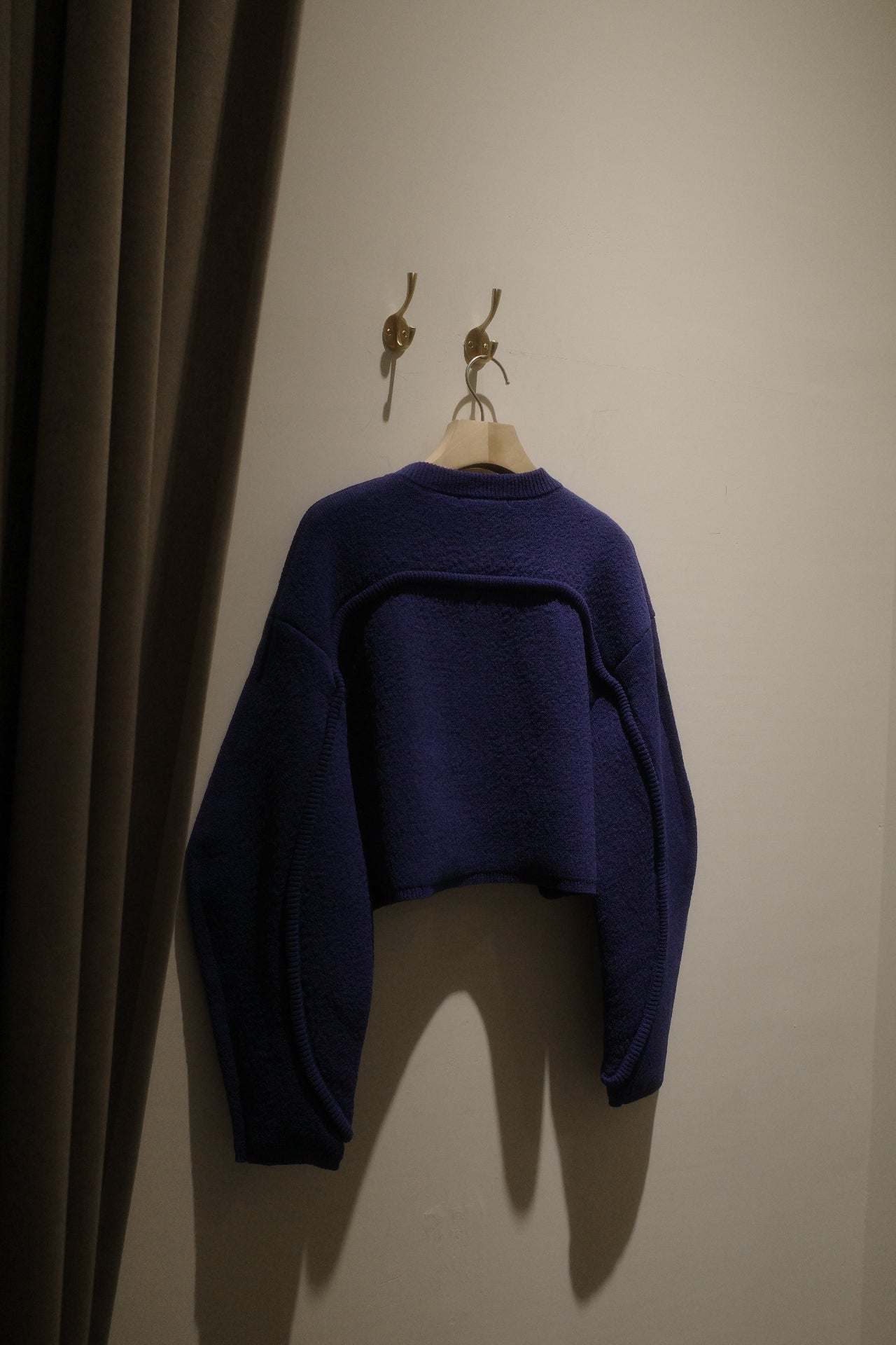 cord line short cardigan