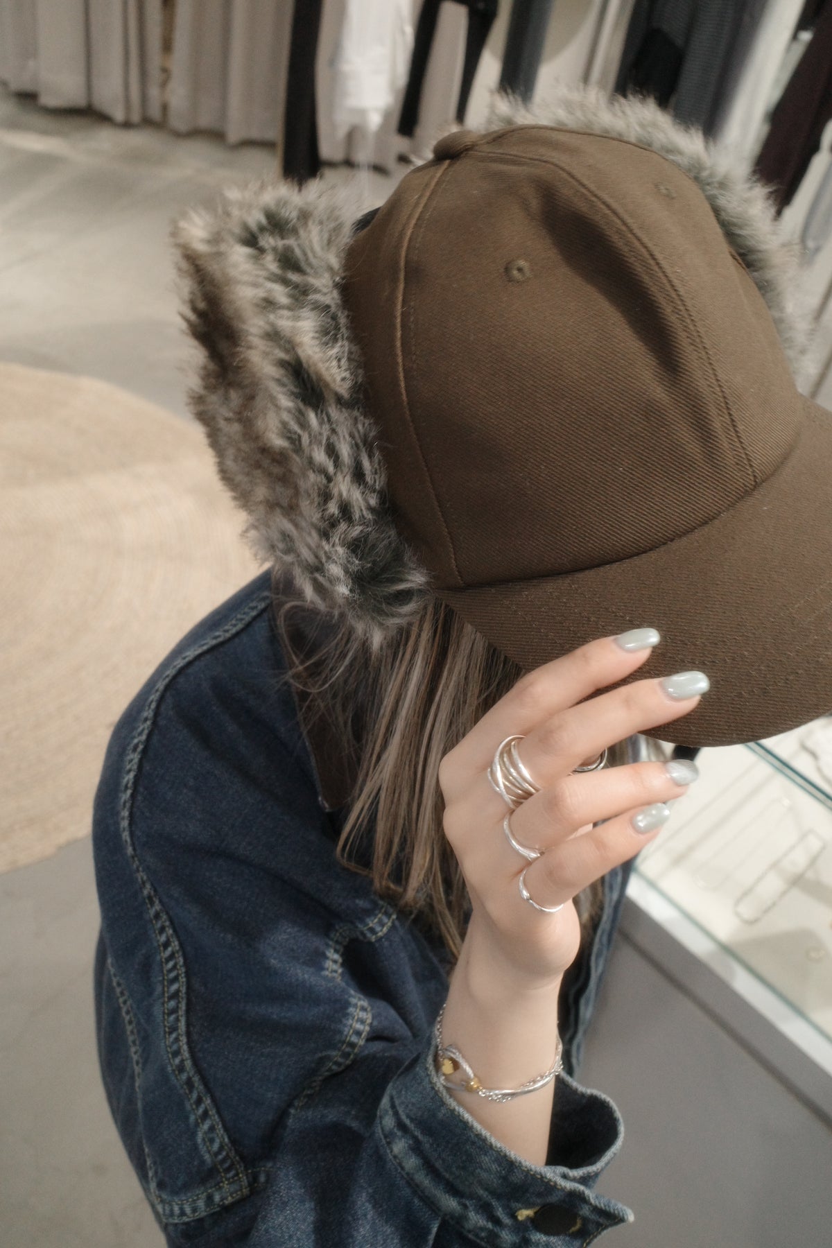 fur jet cap