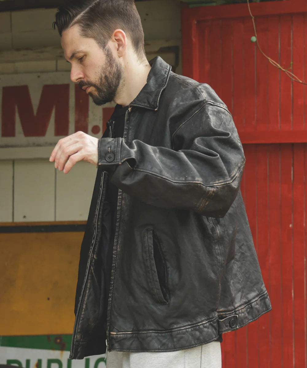 vintage craft sheep leather/oversize riders