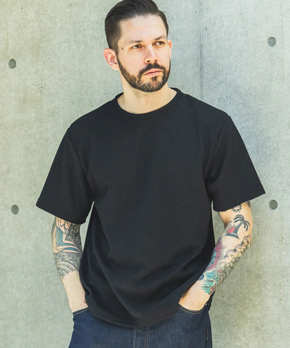 polyester hemp jersey / crew neck t-shirt