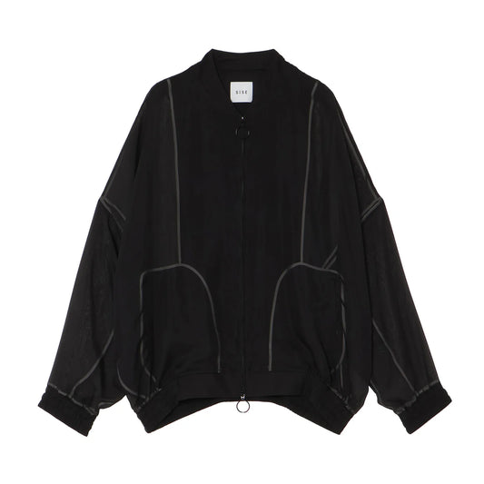 sheer balloon blouson