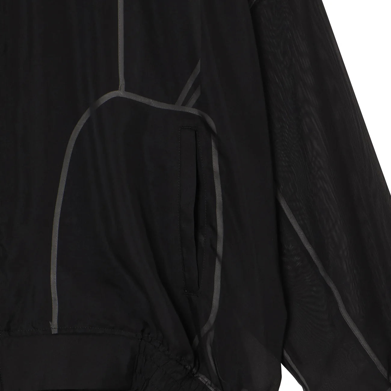 sheer balloon blouson