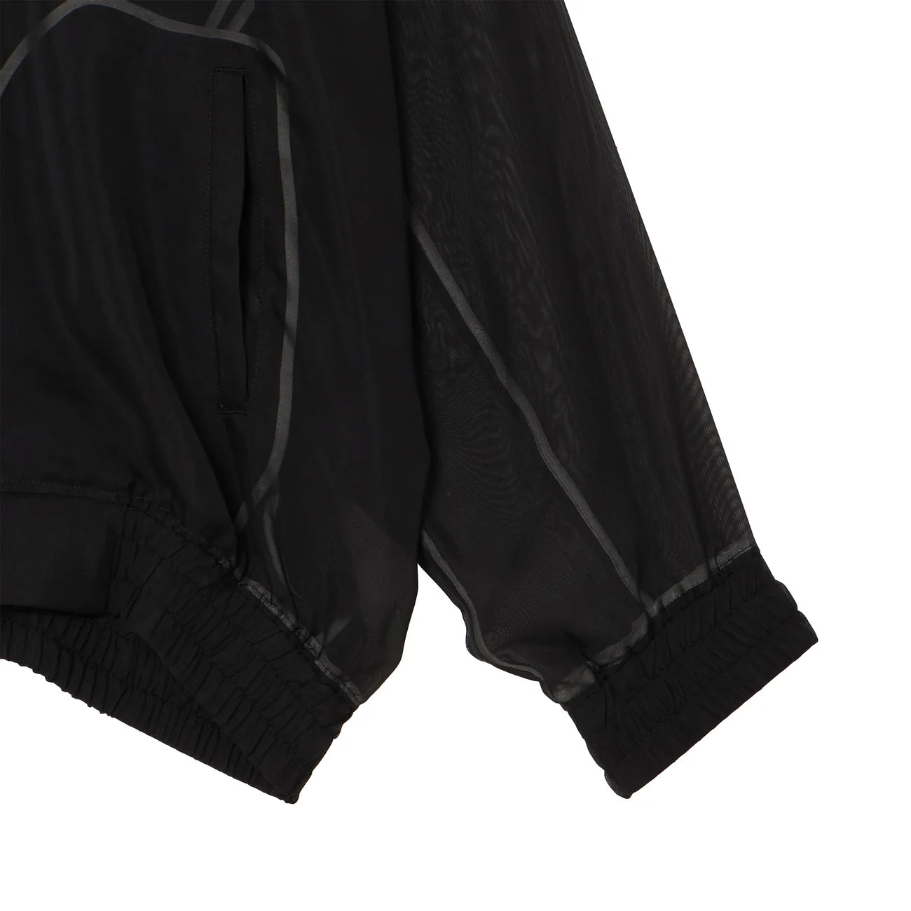 sheer balloon blouson