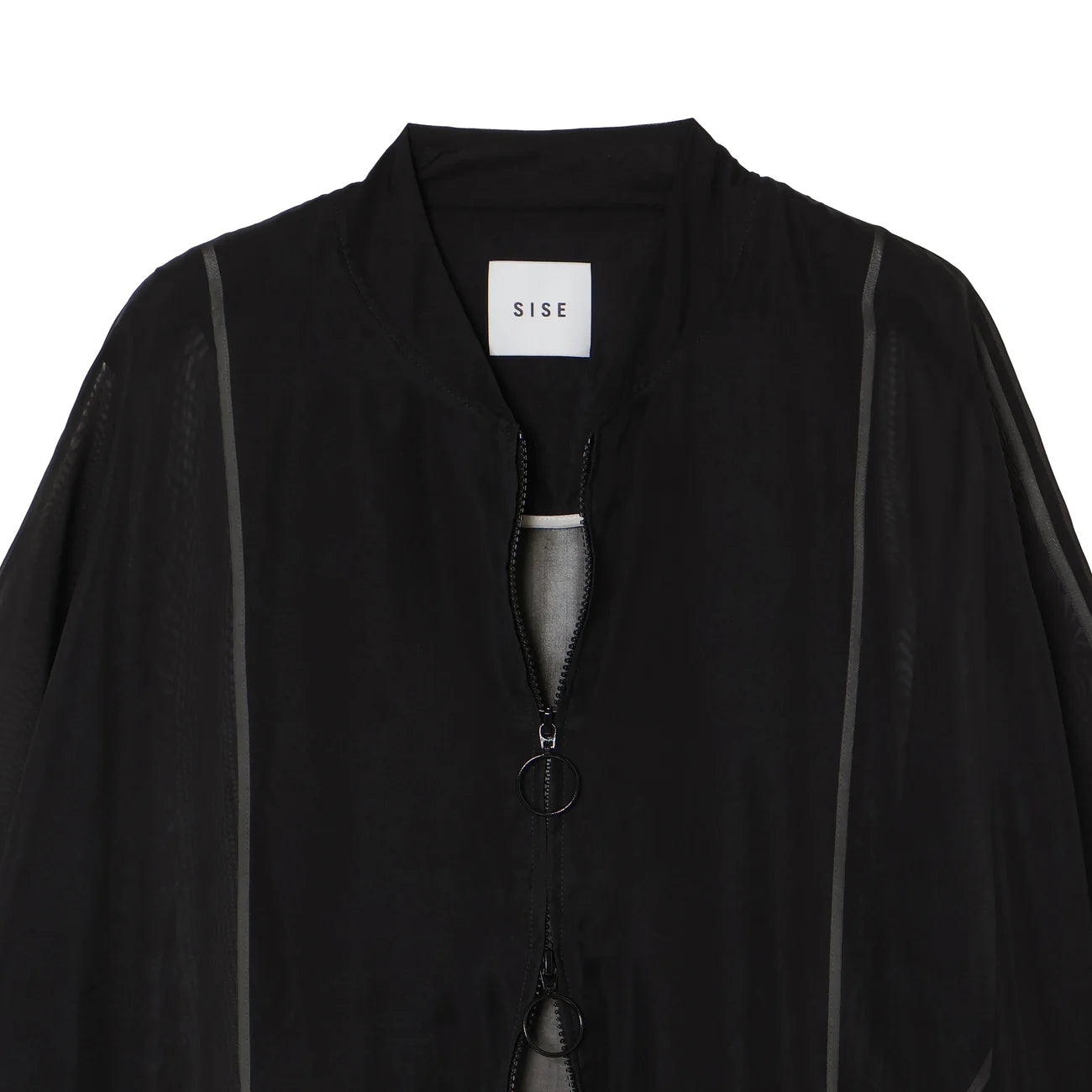 sheer balloon blouson