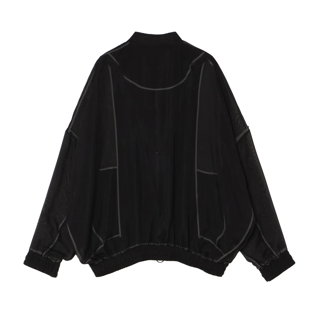 sheer balloon blouson