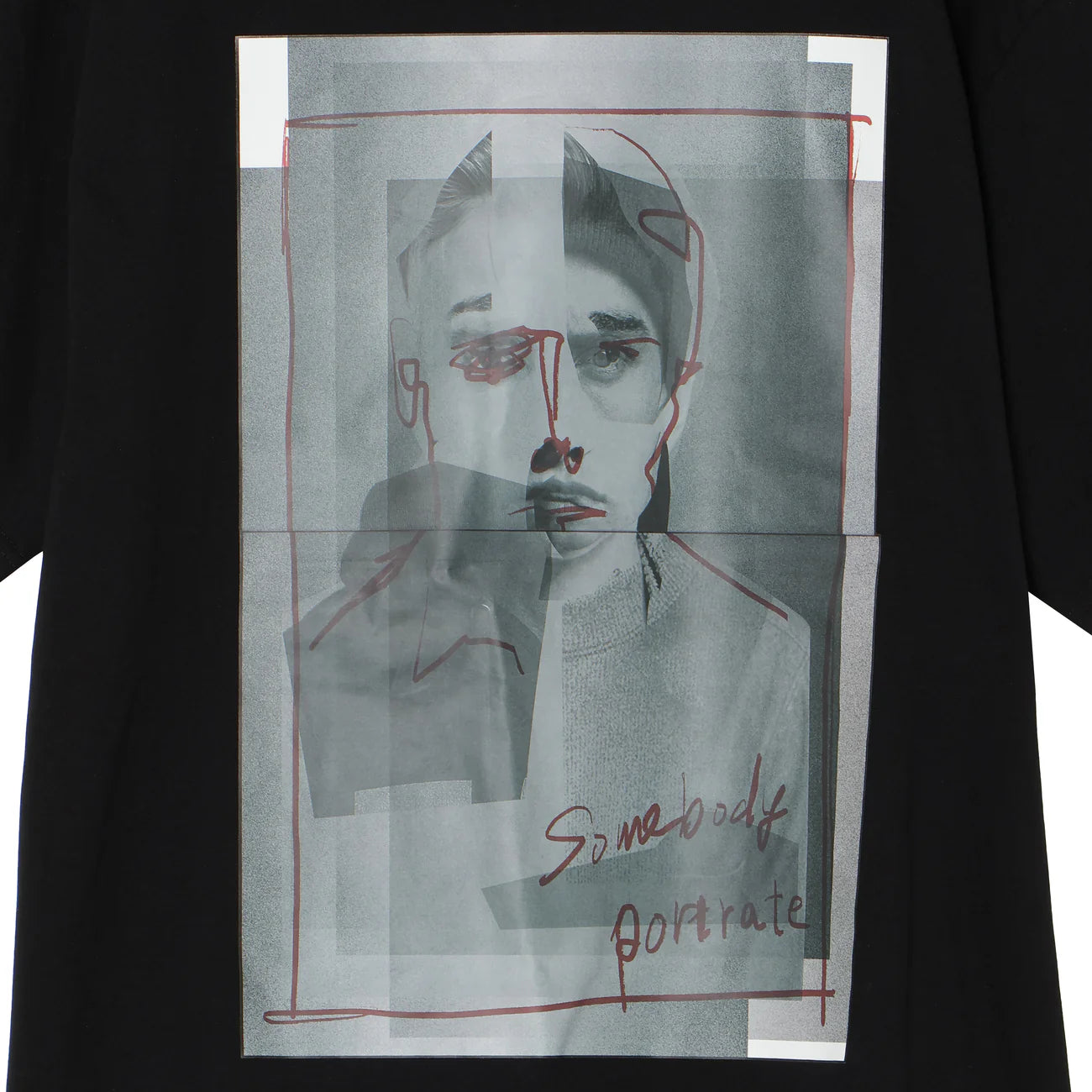 somebody's portrait t-shirt