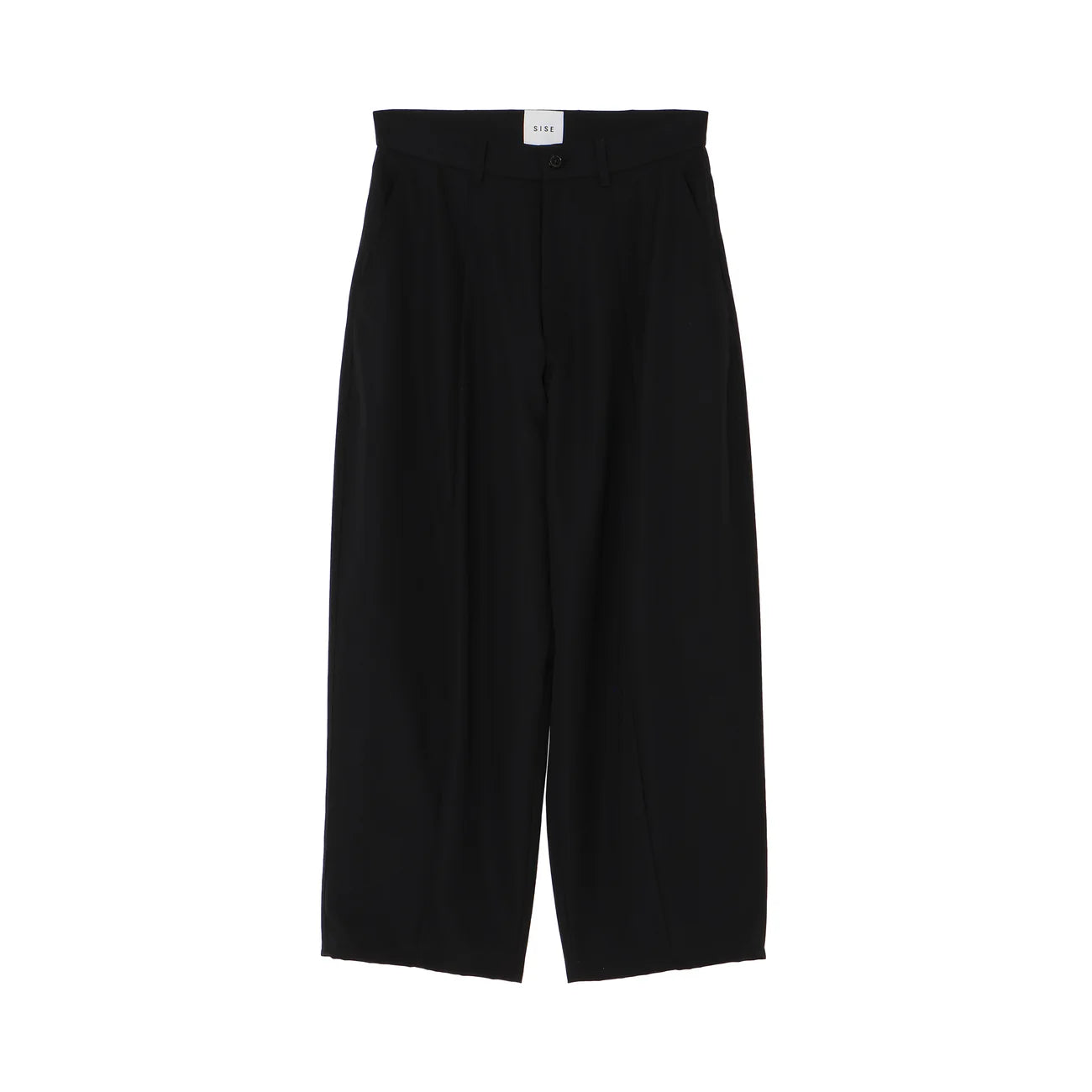 wool wide barrel pants