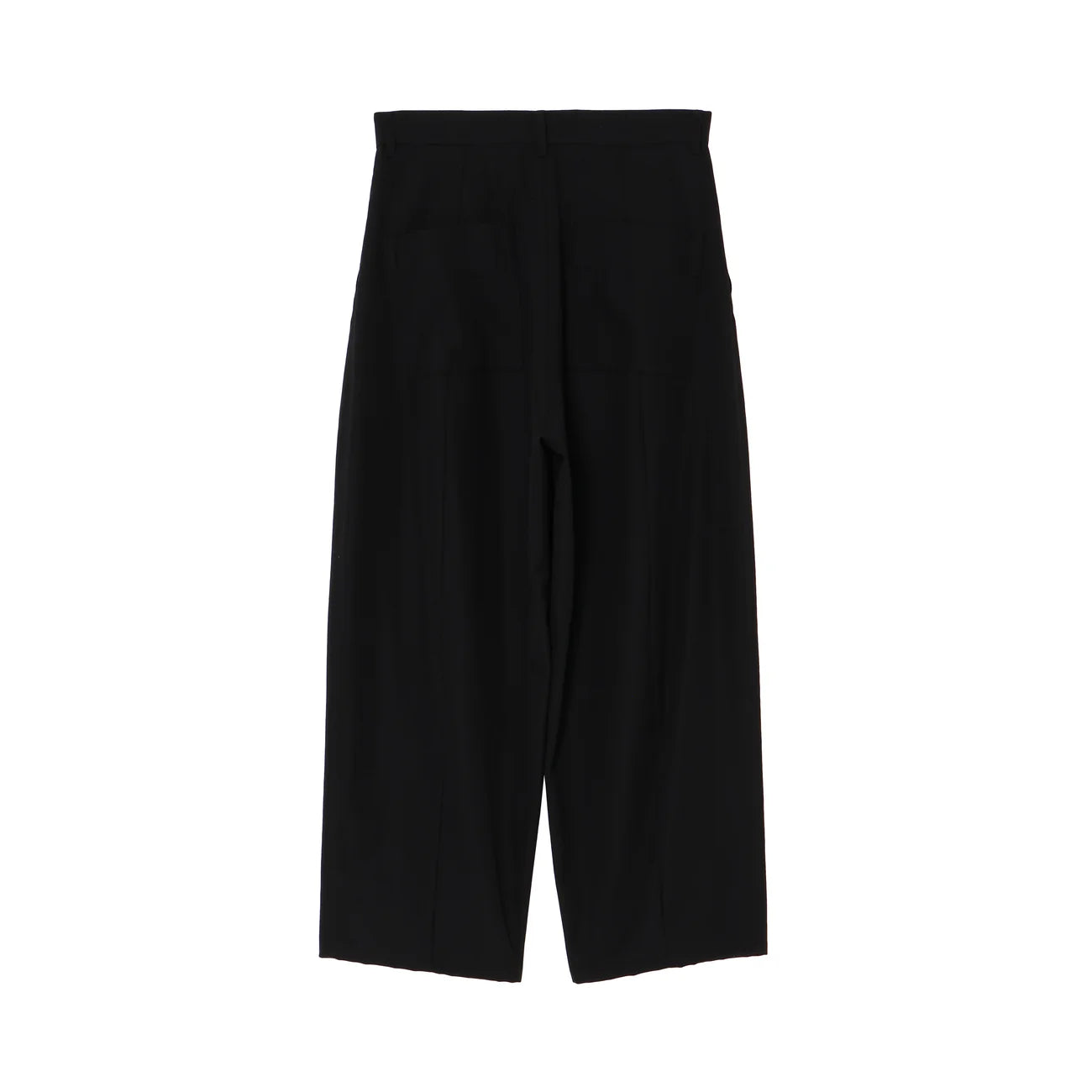 wool wide barrel pants